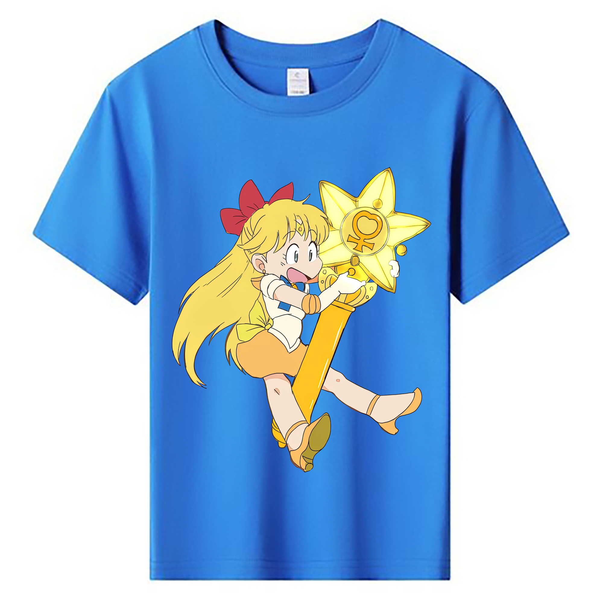（画像用） 美少女戦士セーラームーン 愛野 美奈子 あいの みなこ Sailor Moon Aino Minako 綿100％キッズTシャツ（フロントプリント）